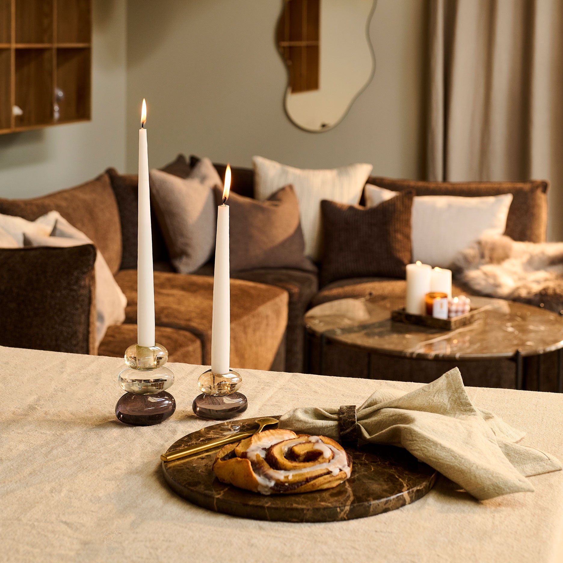 Marble II runde Marmorplatte